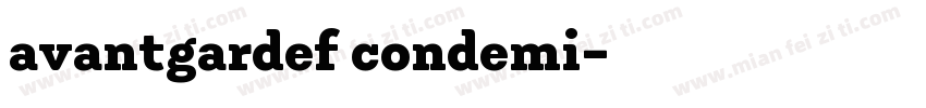 avantgardef condemi字体转换